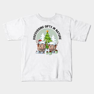 Discovering Gifts in Nature, Christmas Kids T-Shirt